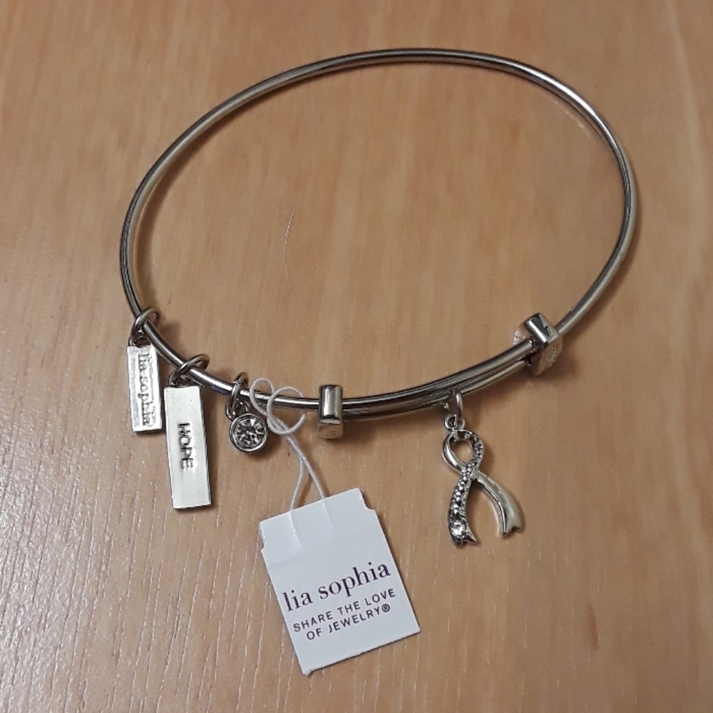 NWT, Lia Sophia Love Your Life (Hope) Bangle Bracelet